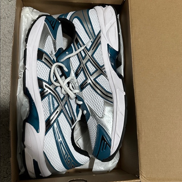 Asics Other - ASICS Men's White and Teal Athletic Shoes
